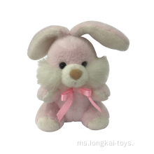 Pink Bunny Plush Dengan Reben